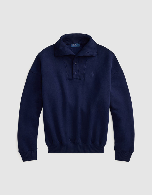 Polo Ralph Lauren - Ribbed-Trim Mock Neck Pullover