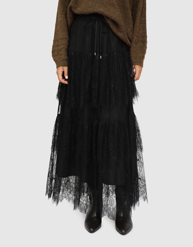 Belle & Bloom - Dreamy Days Lace Tiered Skirt