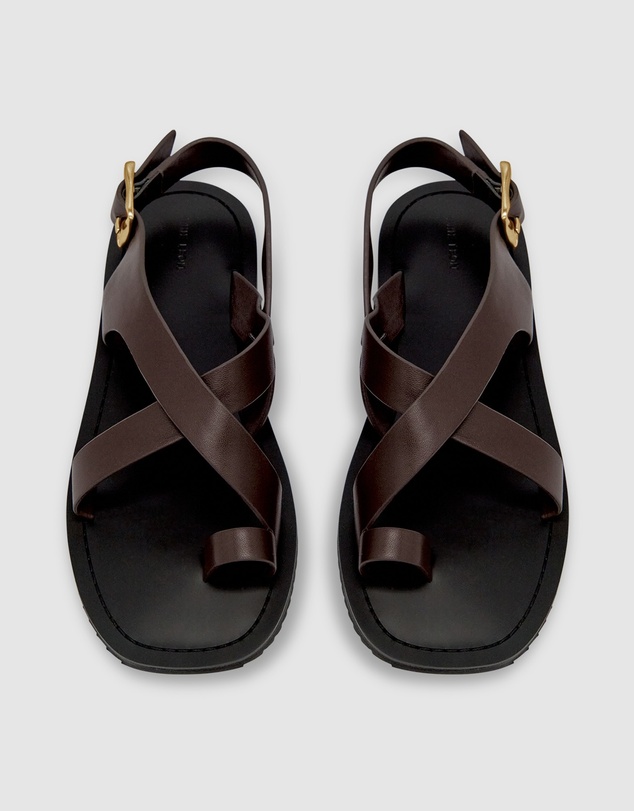Brie Leon - Everyday Flat Sandal - Corn Leather
