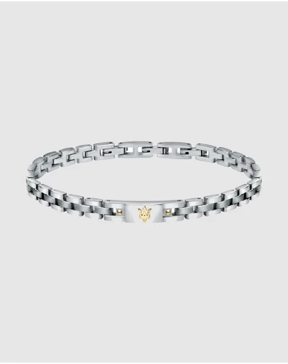 Maserati - Stainless Steel Trident 22cm Bracelet