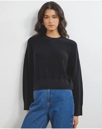 Atmos&Here - Organic Cotton Relaxed Crew Knit