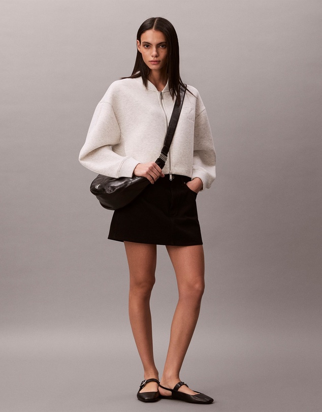 Calvin Klein Jeans - Smooth Cropped Relaxed Bomber Jacket