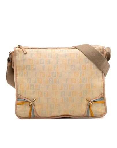 Pre-Loved by Azura Reborn - Pre-Loved Zucchino Canvas F Charm Crossbody