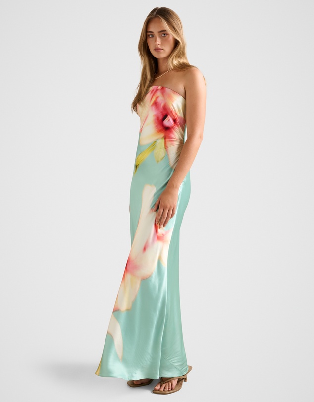 Forever New - Estelle Satin Strapless Maxi Dress
