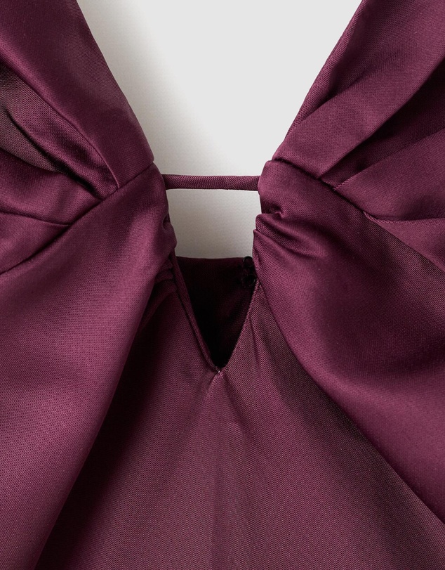 M.N.G - V-Neck Satin Dress