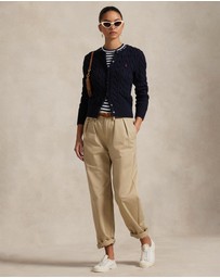 Polo Ralph Lauren - Cable-Knit Cotton Crewneck Cardigan