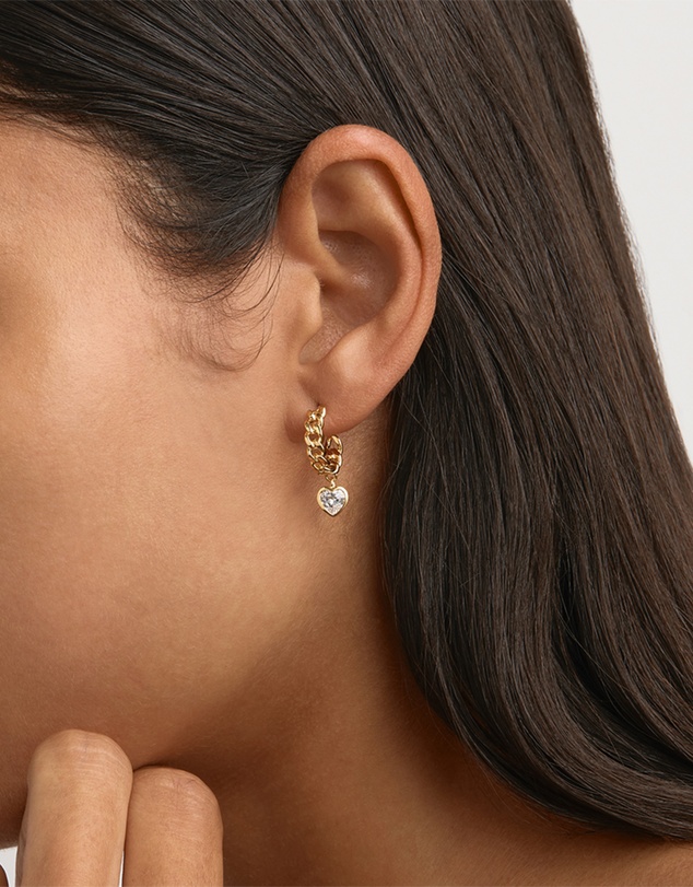 By Charlotte - Radiant Heart Curb Hoops