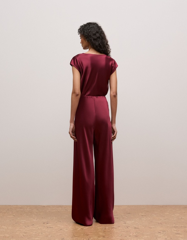 Trenery - Satin Bias Cut Pant in Auburn
