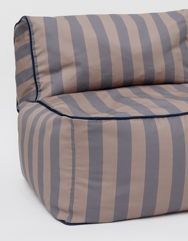 Phile - Striped Toddler Lounger - Eggplant