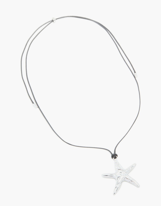 Lovisa - Waterproof Stainless Steel Starfish Cord Necklace