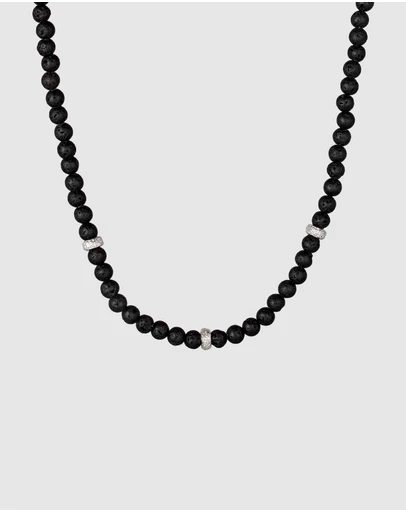 Kuzzoi - Lava Bead Necklace