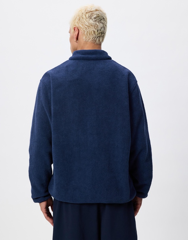 X-Large - Stripe Polar Fleece 1/4 Zip