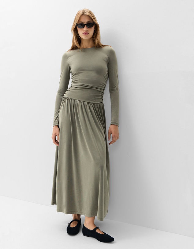 UNISON - Ruched Detail Maxi Dress