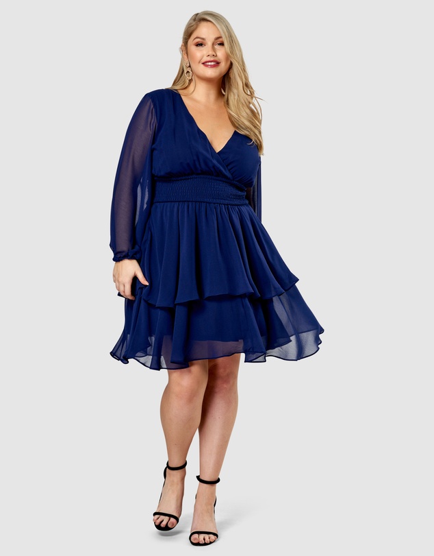 Pink Dusk by Curve Project - Shake Your Money Maker Midi Dress