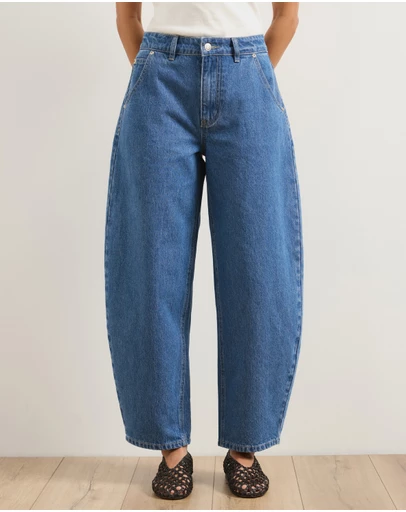 Atmos&Here - Cindy Barrel Leg Jeans