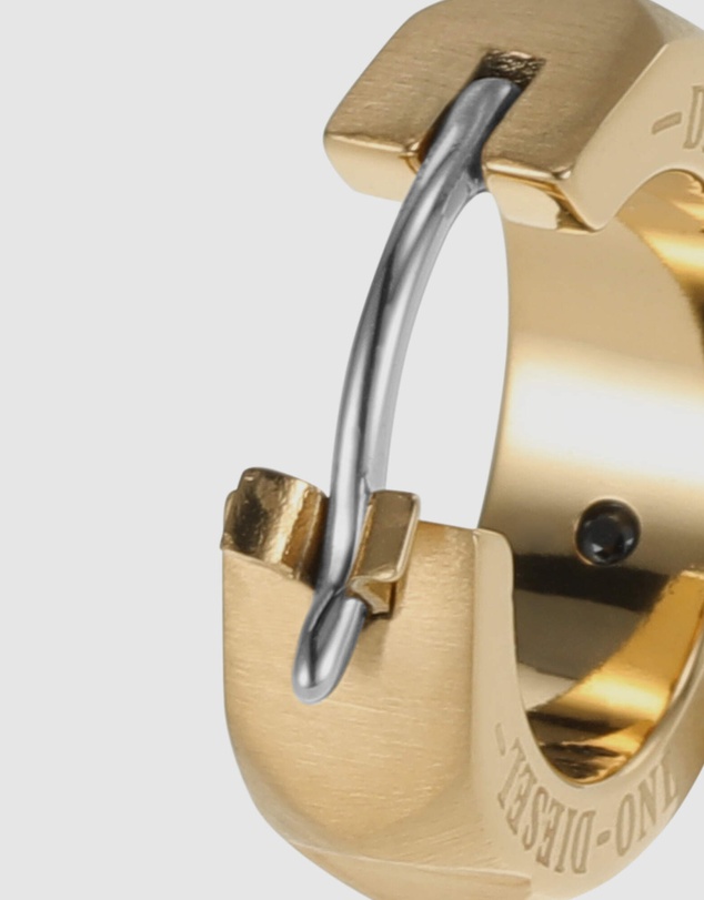 Diesel - Steel Gold-Tone Earring