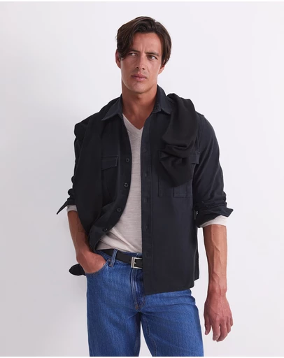 Sportscraft - Long Sleeve Double Pocket Overshirt