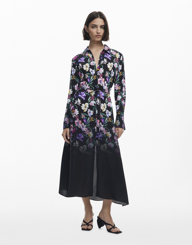 Desigual - Gradient Floral Shirt Dress