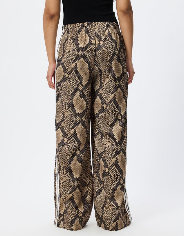 adidas Originals - Satin Snake Print Wide Leg Track Pants - ICONIC EXCLUSIVE