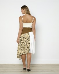 Cirkular - Pre-Loved - Proenza Schouler Asymmetric Belted Midi Skirt