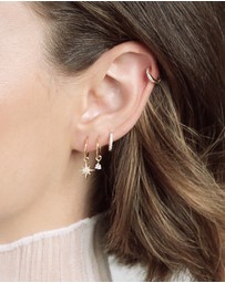SAINT VALENTINE - North Star Mini Hoops - Gold