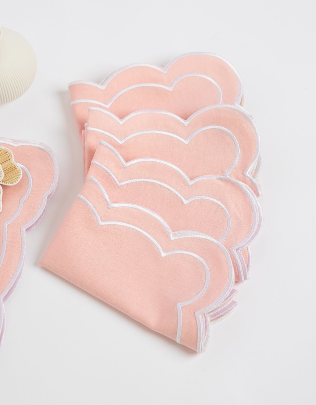 Tablescaped - Pretty In Pink - Set of 4 Napkins