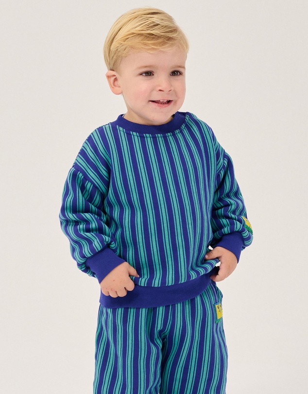Bobo Choses - Booo Bo Choses Tag Stripes Sweatshirt - Babies
