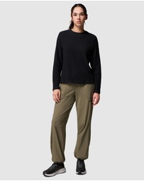 Columbia - Brea Falls Grid Crew LS Top