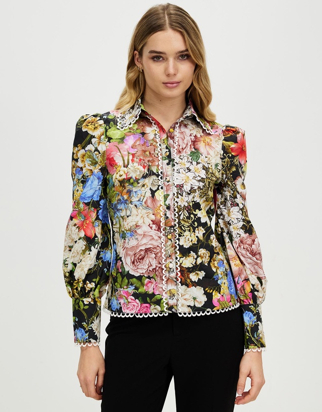Honey and Beau - Romantic Flower Top