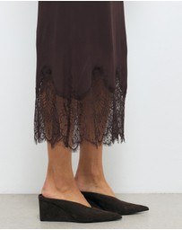 AERE - Suede Wedge Pumps