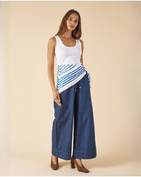 CAMIXA - Palazzo Denim Pants