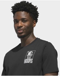 adidas Performance - World Wide Hoops Graphic T-Shirt Mens