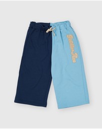 Goldie + Ace - Comfy Embroidered Wide Leg Sweatpants - ICONIC EXCLUSIVE - Babies-Kids