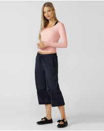 Lorna Jane - Train Warmer Long Sleeve Rib Top