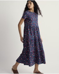 Seasalt - Seasalt Cornwall Red S/S Line Strokes Dress