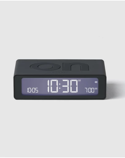 Lexon - Lexon Flip Mini Reversible Alarm Clock - Grey