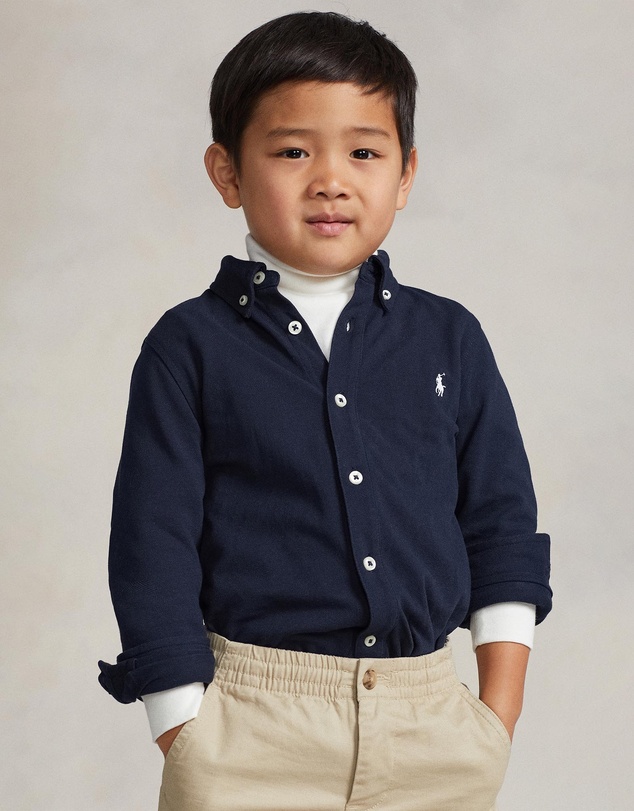 Polo Ralph Lauren - Featherweight Cotton Mesh Shirt - Kids