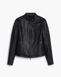 Desigual - Combined faux leather jacket