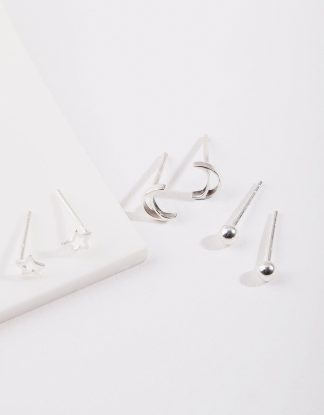 Lovisa - Sterling Silver Celestial Earring Pack