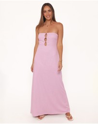 Petal & Pup - Bolton Strapless Maxi Dress - Lavender