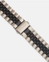 Friendie - Stainless Steel Link Bracelet Band - The Perth - Apple Watch Compatible