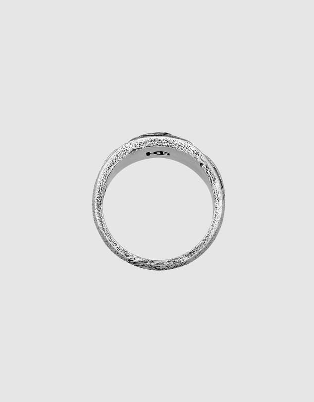 Haze & Glory - ICONIC EXCLUSIVE - Cast Away Anchor Signet Ring in Oxidised 925 Silver