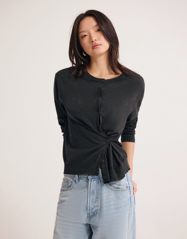 Oxford - Saga Side Button Cardigan