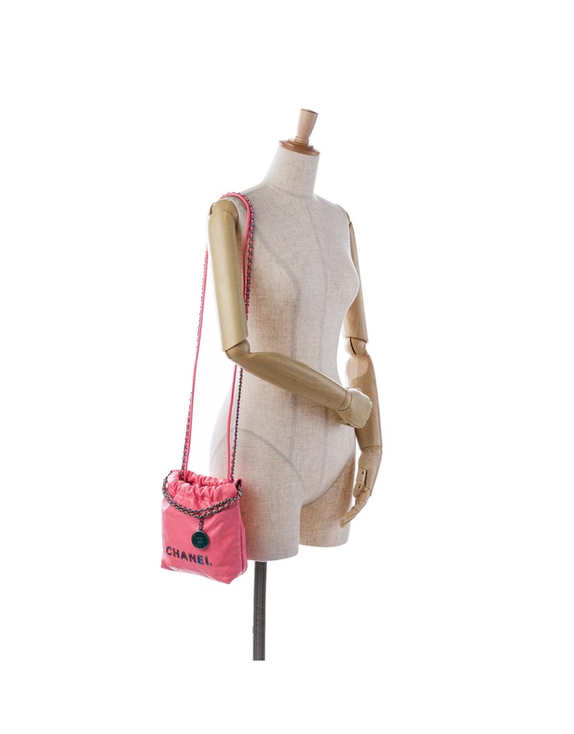Pre-Loved by Azura Reborn - Pre-Loved Mini Shiny Calfskin Rainbow Hardware 22 Bag