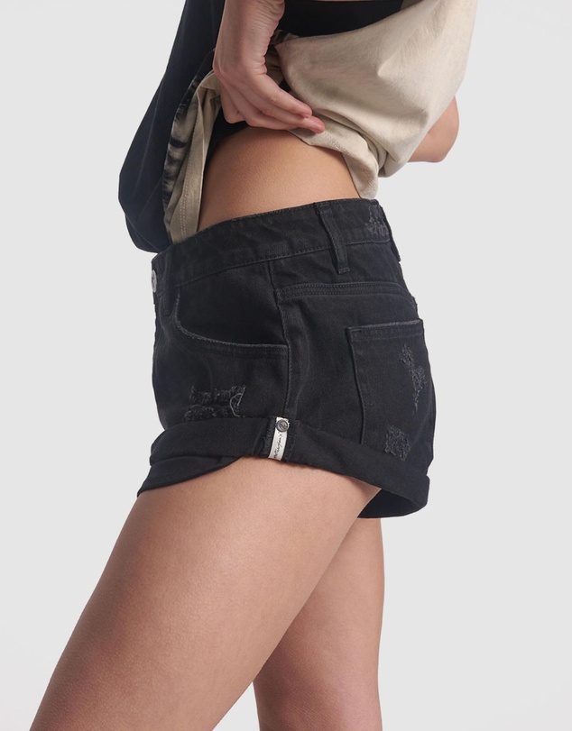 ONE TEASPOON - Bandits Low Waist Denim Shorts