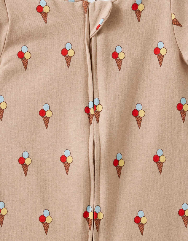 Cotton On Kids - Growie Short Sleeve Zip Romper