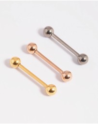 Lovisa - Titanium Tongue Ring Pack