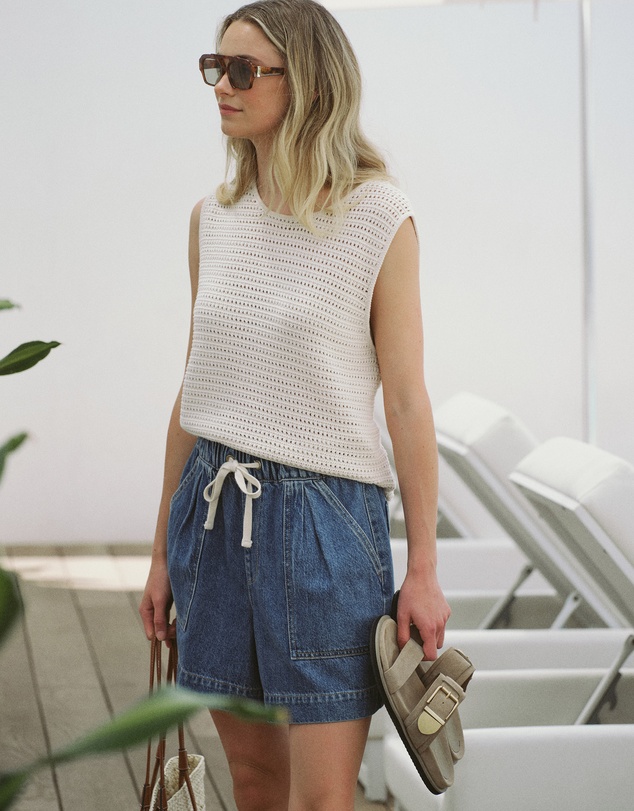Ceres Life - Margot Mesh Knit Tank