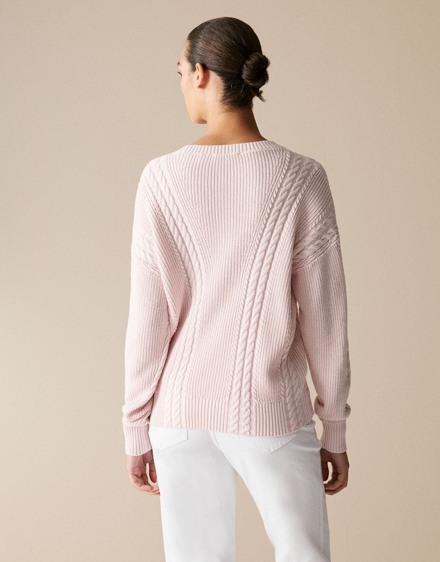 Trenery - Cotton Cashmere Cable Pullover