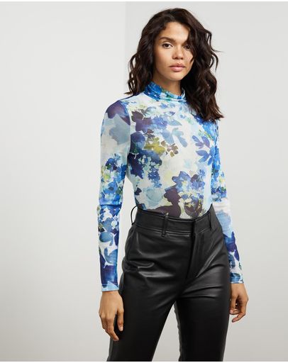 Blue Floral Print